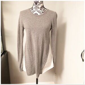 Rachel Roy Gray and White Top